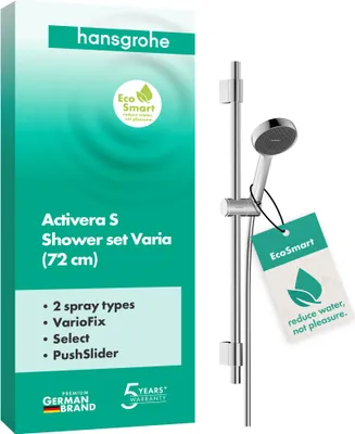 Obrázok produktu pre Hansgrohe Activera Select S Kombinovaný posuvný bar 72 cm Chróm