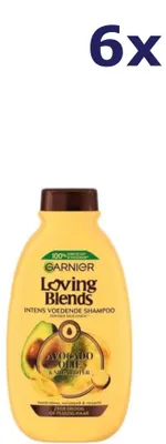 Produktbild von 6x Garnier Loving Blends Shampoo Avocado Olie & Karité Boter 300ml