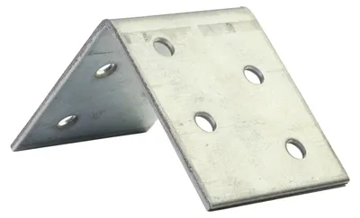 Produktbild von GAH Winkelverbinder, Lochplattenwinkel, sendzimirverzinkt, 50 x 50 x 40 mm, Stärke: 2 mm