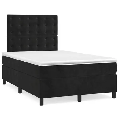 Productafbeelding van vidaXL Boxspringbed met matras, zwart, 120x200 cm, fluweel