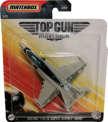 Produktbild von Mattel Matchbox Skybusters GVW33 Top Gun Maverick Modellflugzeug Boeing F/A-18 Super Hornet Hero Kampfflieger Modell mehrfarbig