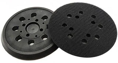 Produktbild von 125 mm Schleifschuh mit Klettband für Schleifplatte 125 mm, exzentrische Schleifmaschine Zubehör - Schwarz