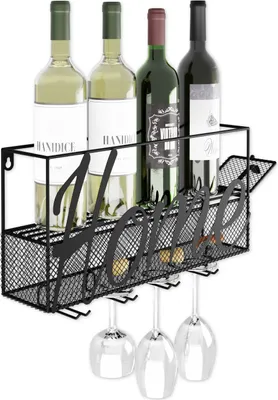 Produktbild von Lenmar Serie LOFT Weinregal aus Metall für Flaschen, 5 Flaschen,Wein, Flaschenregal, Kellerregal, Regale, Flaschenhalter Robuste Weinlagerung LOFT 1-5