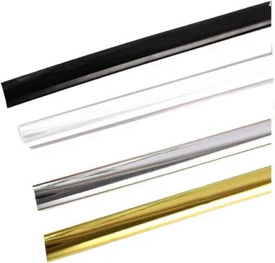 Image de Ruban décoratif autocollant argenté - 15 m - 8 mm - pour murs et plafonds