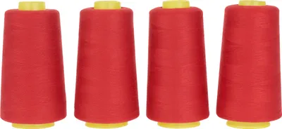 Produktbild von VBS Overlock Nähgarn 40/2, 4 Rollen à 3000 Yard Rot