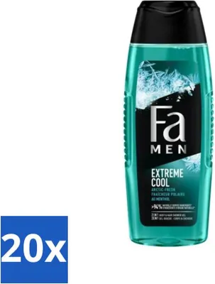 Obrázok produktu pre Fa Men sprchový gél a šampón Extreme Cool 250 ml – výhodné balenie – 20 kusov
