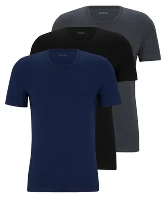 Produktbild von BOSS Herren-T-Shirt, klassisch, Logo, Baumwolle, 3er-Pack, L