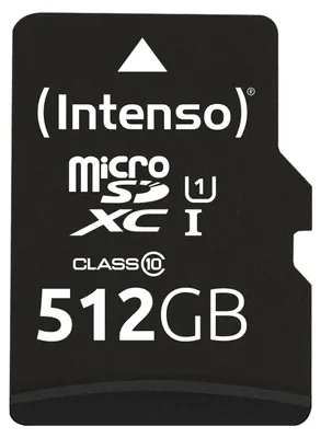 Obrázok produktu pre Intenso microSD 512GB UHS-I Perf CL10| Performance Klasse 10