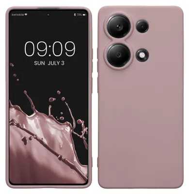 Produktbild von kwmobile Handyhülle für Xiaomi Redmi Note 13 Pro 4G Hülle - weiches Handy Silikon Case - Schutzhülle Cover - Nude Lilac