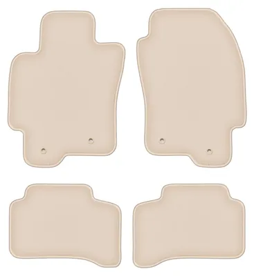Image de Tapis de sol velours PREMIUM beige compatibles avec Jaguar X-Type (2001-2009, break, break, berline) – avec fixations – sur‑mesure