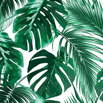 Produktbild von OUTDOOR DEKOSTOFFE OXFORD - Motiv Tropische grüne Blätter