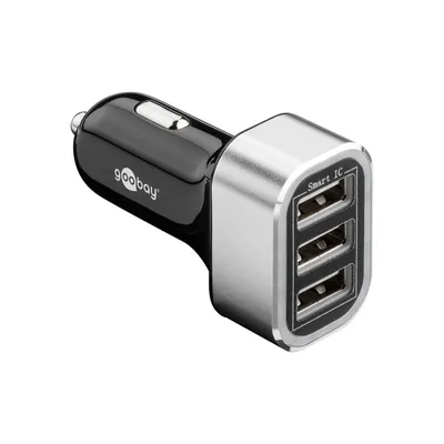 Produktbild von Goobay 44211, Auto, Zigarettenanzünder, 5 V, Schwarz, Silber