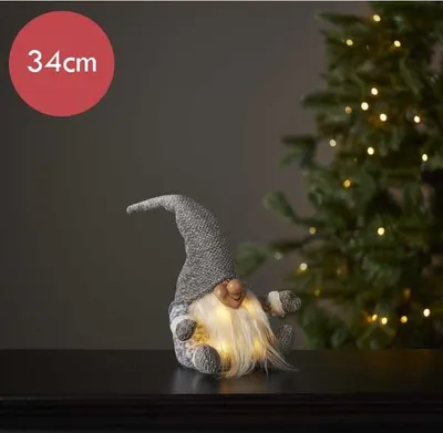 Immagine prodotto di Figura in tessuto a LED 'Joylight', Babbo Natale, 4 ww LED,