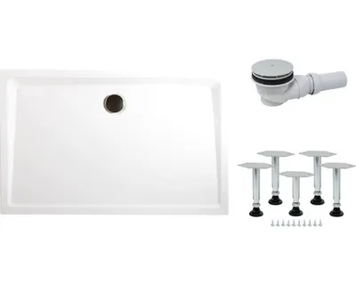 Produktbild von Duschwannen Komplettset SCHULTE ExpressPlus 80 x 160 x 3.5 cm weiß glänzend EP208016 04
