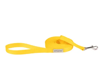 Produktbild von Hunde Schleppleine/Trainingsleine 5m SAMBA, Gelb L, Gelb L Amiplay