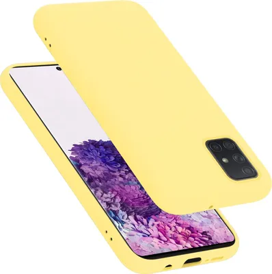 Produktbild von Cadorabo Schutzhülle für Samsung Galaxy A71 4G Hülle in Gelb Handyhülle Case Cover TPU Etui