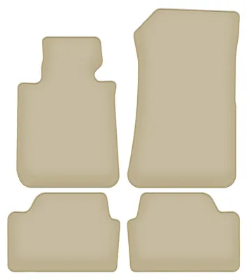 Image de Tapis de sol velours PREMIUM beige compatibles avec BMW 1 E87 (2004-2011, à hayon) – avec fixations – sur‑mesure