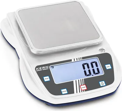 Produktbild von Kern&Sohn Schulwaage robuster Edelstahlwägeplatte für Labor, Wägebereich 3000 g