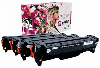 Produktbild von Inkdigo Tonerset CRG718 für Canon I-Sensys LBP-7200, LBP-7200C, LBP-7200CDN, LBP-7200CN – CMYK,, KI-generiertes Bild
