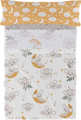 Produktbild von Baby koala Oberlaken set 2 teiliges  160x270 cm (Standardgrösse) 100% Baumwolle Hergestellt in Europa