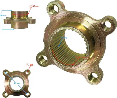 Immagine prodotto di Mozzo ATV Terrax Bremsspur