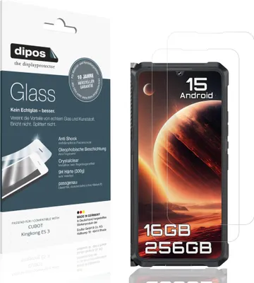 Image de 2x Protection ecrán pour CUBOT Kingkong ES 3 Verre souple Film Protecteur 9H dipos