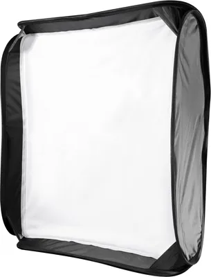 Produktbild von Walimex pro Magic Softbox 600 x 600 x 400 mm, Lichtformer um 360° drehbar, einfacher Aufbau, inkl. Frontdiffusor und Tasche, ideal für Kompaktblitze, Produkt- und Peoplefotografie