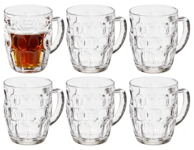 Produktbild von Vivalto Bierglaser - transparentes Glas - 6x Stuck - 520 ml -