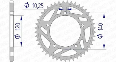Produktbild von AFAM Kettenrad Alu Standard - 520