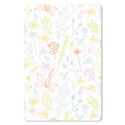 Produktbild von MuchoWow® Mauspad Mousepad Pflanzen - Muster - Garten - Kontur - Pastell 18x27 cm - Mousepads - Maus Mat - Pad - Mausunterlage