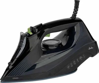 Zdjęcie produktu dla JATA PL221C, Żelazko parowe, Ceramiczna płytka podeszwy Ultra Glide, Szary, Fioletowy, Biały, 30 g/min, 0,35 l, Wbudowany