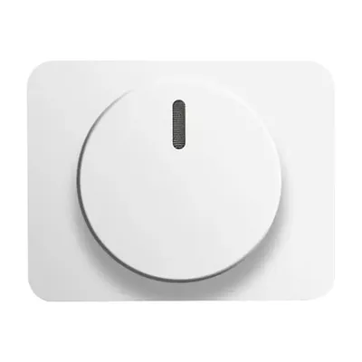 Produktbild von BJ alpha nea Dimmer-Abdeckung 6540-24G alabaster/ studioweiss hochglanz