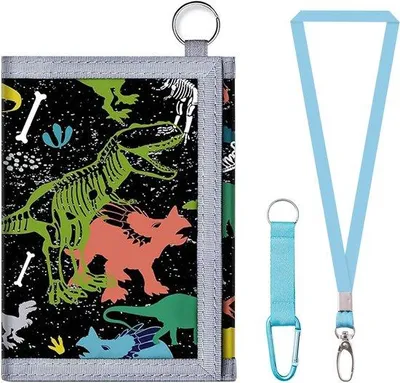 Immagine prodotto di Portafoglio per bambini con scomparti pratici, tasche per monete e carte, portachiavi, ideale per i bambini