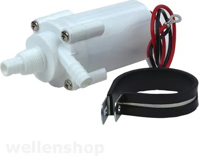 Produktbild von 12 Volt Druckwasserpumpe 378 l/h 1.5A, Wasserpumpe für Boot, Caravan, Wohnmobil