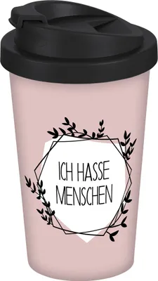 Produktbild von Coffee to go Becher Ich hasse Menschen 400ml