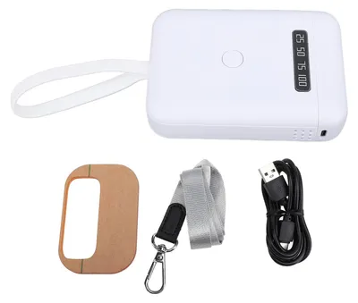 Image de 405nm LED UV lumière d'extension de cheveux à main lampe de durcissement de la colle 5000mAh batterie outil rechargeable pour le salon à domicile blanc