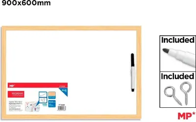 Zdjęcie produktu dla Tablica biała 60x90cm z markerem