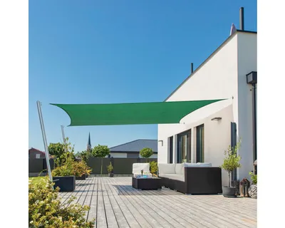 Produktbild von Windhager CAPRI Rechtecksonnensegel 3,0 x 4,0 m, HDPE 225 g/m² wind- und wasserdurchlässig, grün