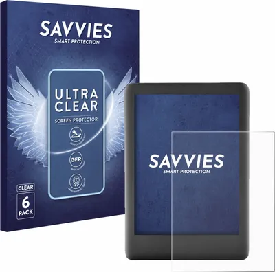Produktbild von 6x Für Amazon Kindle 2019 (10. Gen.) Schutzfolie Savvies Displayschutz Display Schutz Folie Klar Transparent