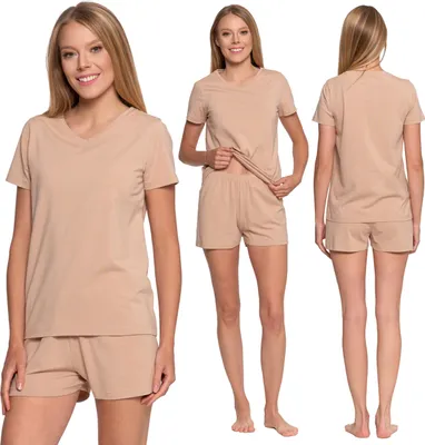 Produktbild von Damen Schlafanzug Zweiteilig Moraj Kurzarm Hose Shorts Bequem L