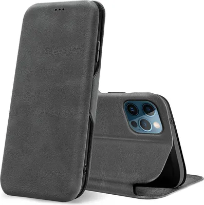 Immagine prodotto di Custodia a conchiglia per Apple iPhone 12 Pro Max (6,7 pollici) Custodia a libro Custodia per cellulare con slot per schede Copertura protettiva premium