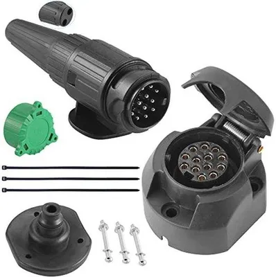 Produktbild von Famanu Anhängerstecker 13-polig - Wasserfest für Wohnwagen und Lkw