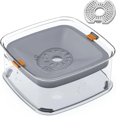 Produktbild von Wassernapf Hund ohne Sabbern 2L - Premium auslaufsicherer Wassernapf für Hunde &Katzen