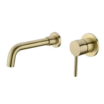 Immagine prodotto di Rubinetto oro spazzolato, bocca 210 mm, comando monocomando, 210 mm oro spazzolato