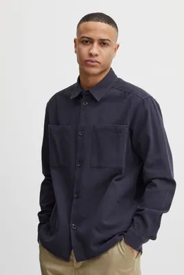 Produktbild von !Solid SDFidel Overshirt Herren Freizeithemd Hemd Überhemd Hemdjacke Unifarben Brusttaschen Hochwertige Baumwoll-Qualität