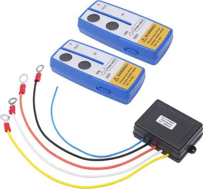 Immagine prodotto di set di telecomando per verricello wireless da 75 piedi, alimentato a batteria, antenna integrata, display a LED, universale per auto, ATV e camion