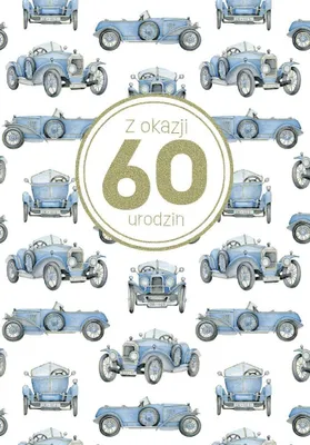 Zdjęcie produktu dla Kartka okolicznościowa Urodziny 60 - Trend