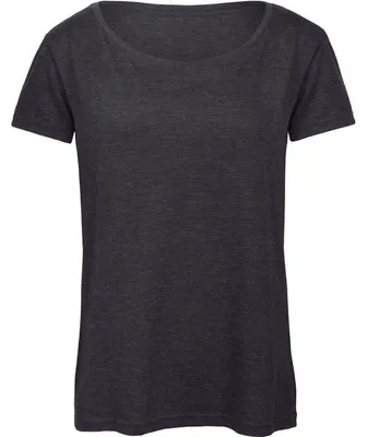 Image de B&C - T-shirt pour femmes FK3101 (M) (gris foncé chiné)