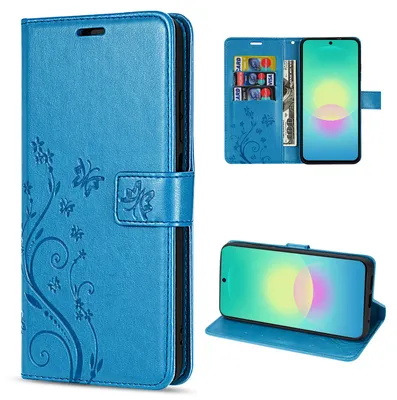 Produktbild von Handy Tasche für Samsung Galaxy A27 Hülle Handyhülle Klapphülle Wallet Case Blau