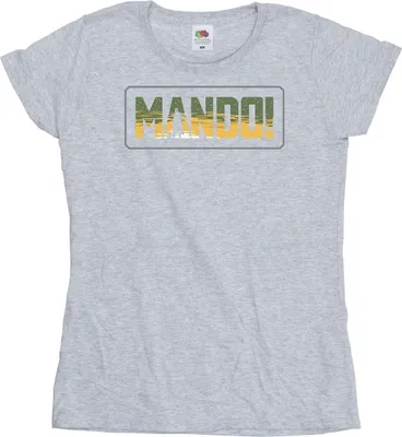 Produktbild von Star Wars - "The Mandalorian" T-Shirt für Damen BI43416 (S) (Grau)